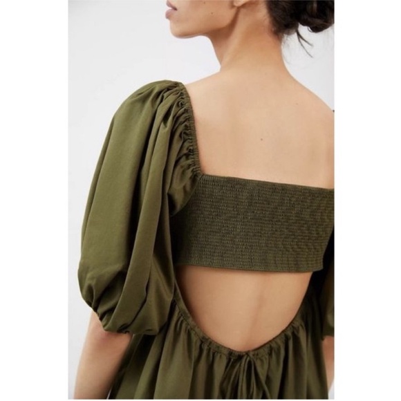 Sachin + Babi puff sleeve mini dress size medium - Picture 2 of 7